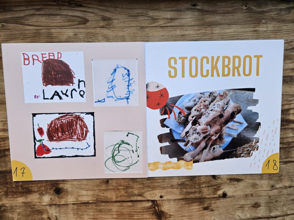 Eine Seite aus dem Kochbuch 2022