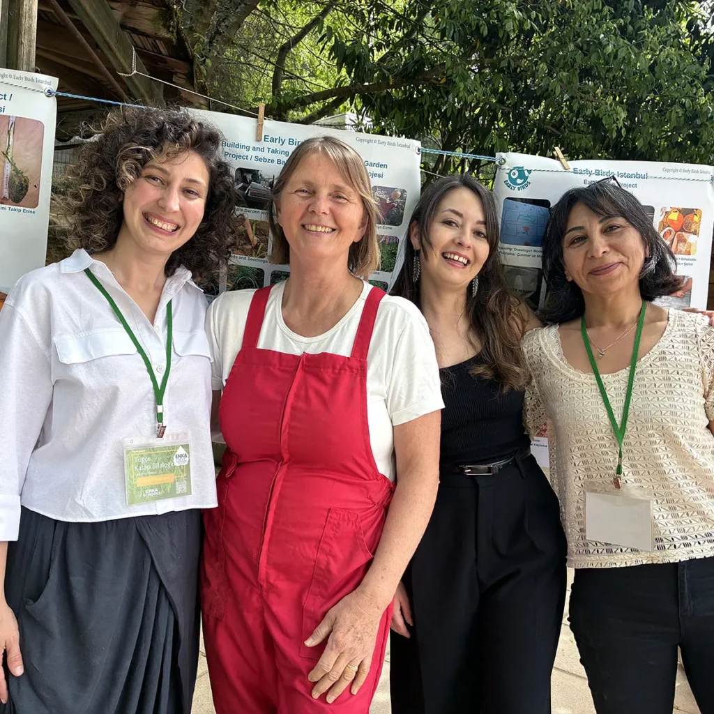 Presenters: Tuğçe Kasap Bilaloğlu,Regina Kruse-Özçelik, Cansu Doğru und Burcu Günel auf dem OELC-Kongress.